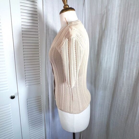 Liz Claiborne | Women’s | Sweaters | S | Button-Down V-Cut Sweater Shirt - Picture 4 of 6